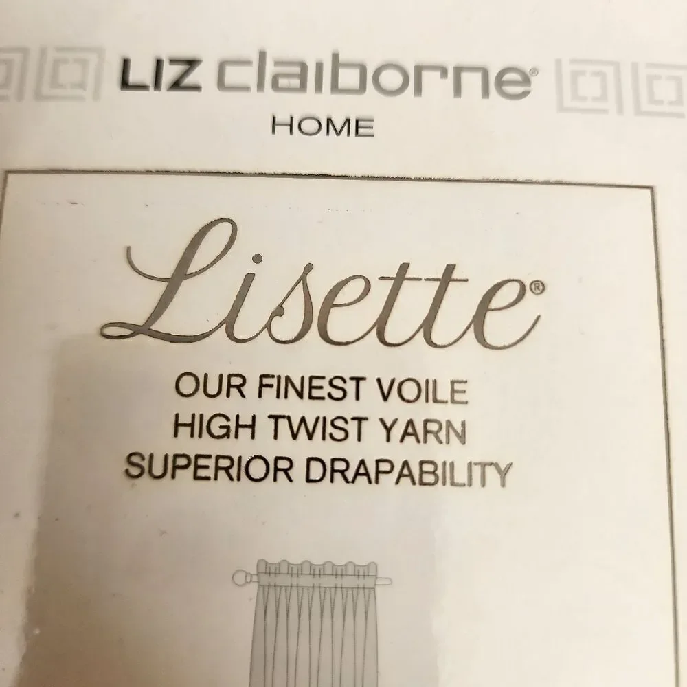 Liz Claiborne Lisette Voile Rod Pocket Panel 60